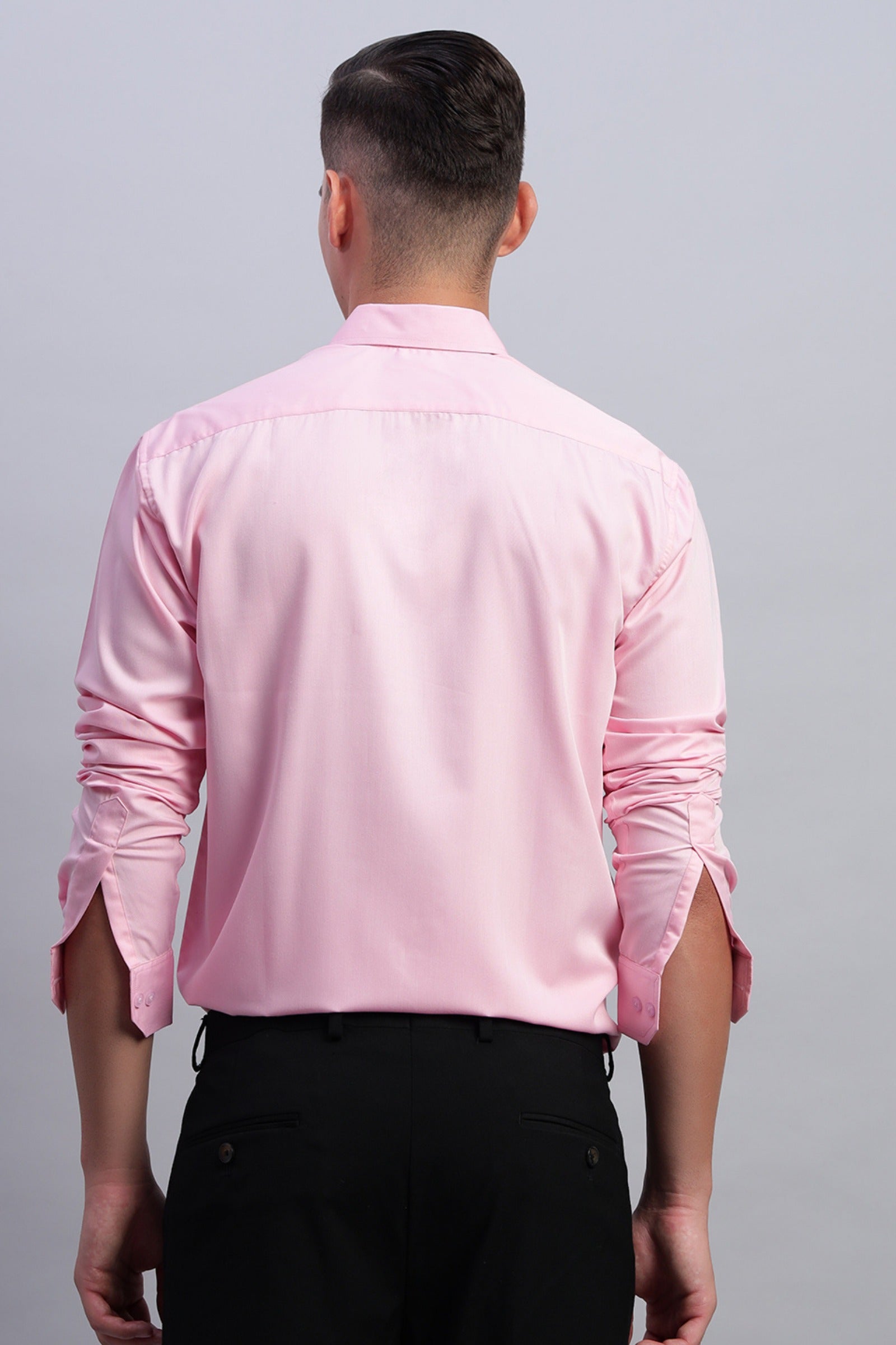 Magenta Pink Cotton Satin Shirt